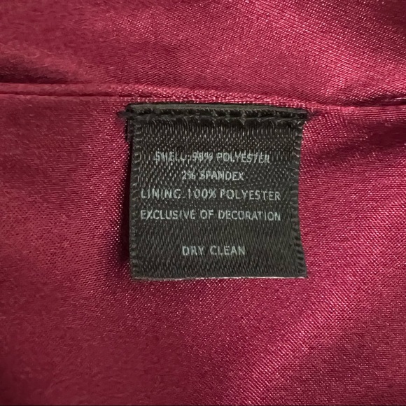 White House Black Market Bustier Corset Blouse Black Satin Size 10 - Picture 8 of 11